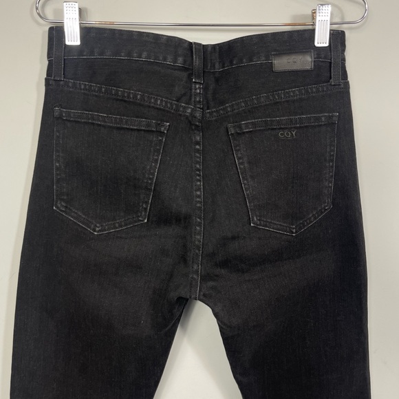 CQY Icon in Unify High Rise Slim Jean Black Salvage Denim Size 27 - Picture 8 of 16